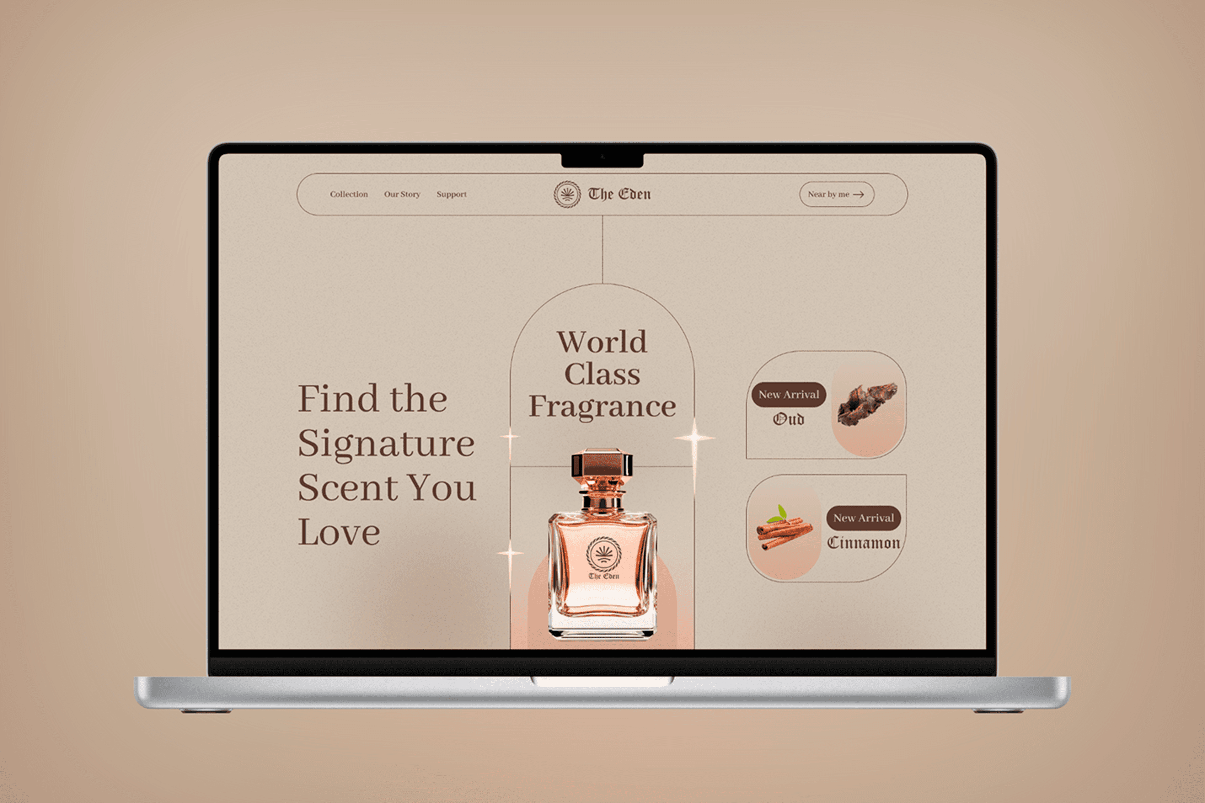 The Eden - Perfume Store Web UI Design