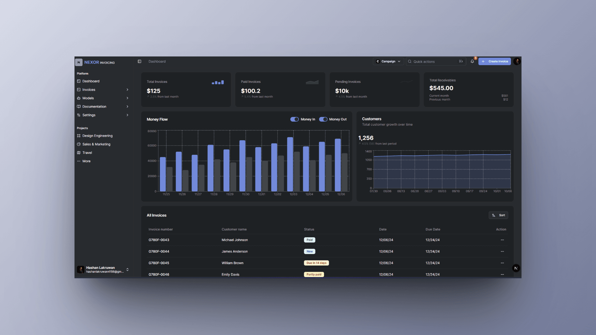 Nexor Invoicing System